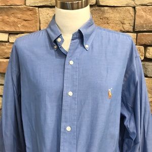 Men’s blue dress shirt